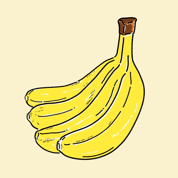 バナナのイラスト