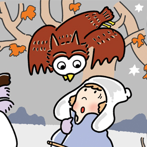 ふくろうのイラスト