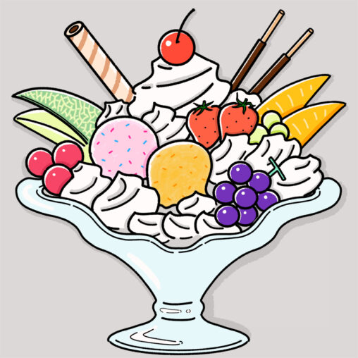 パフェのイラスト
